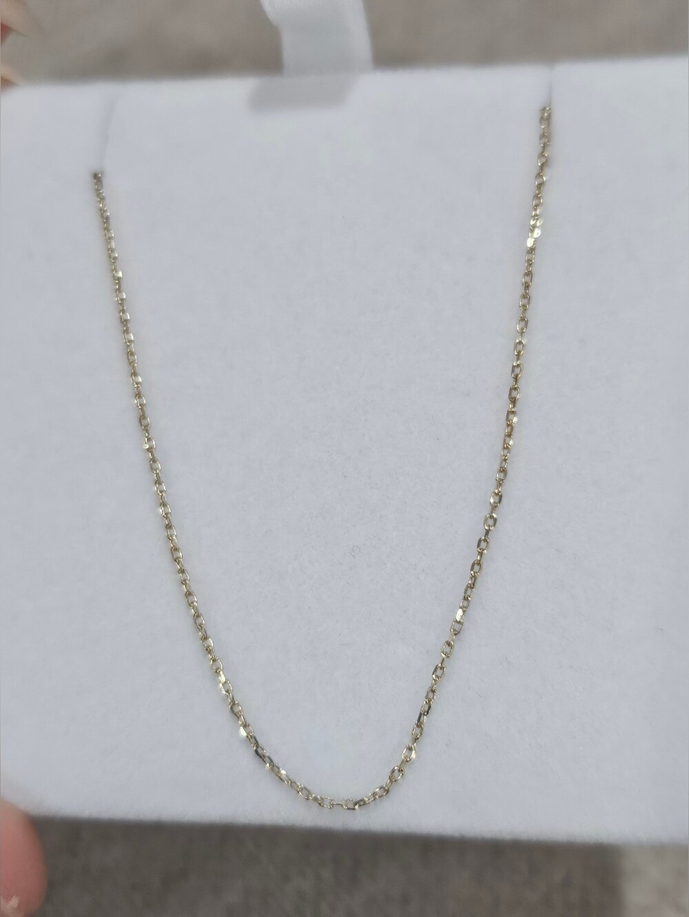 10K Gold Cable Link Chain 16.7"